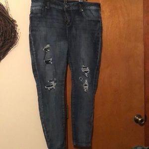 Maurice’s distressed jeggings